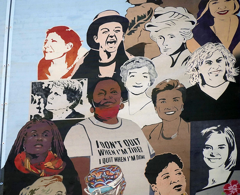 Hopf photo in mural